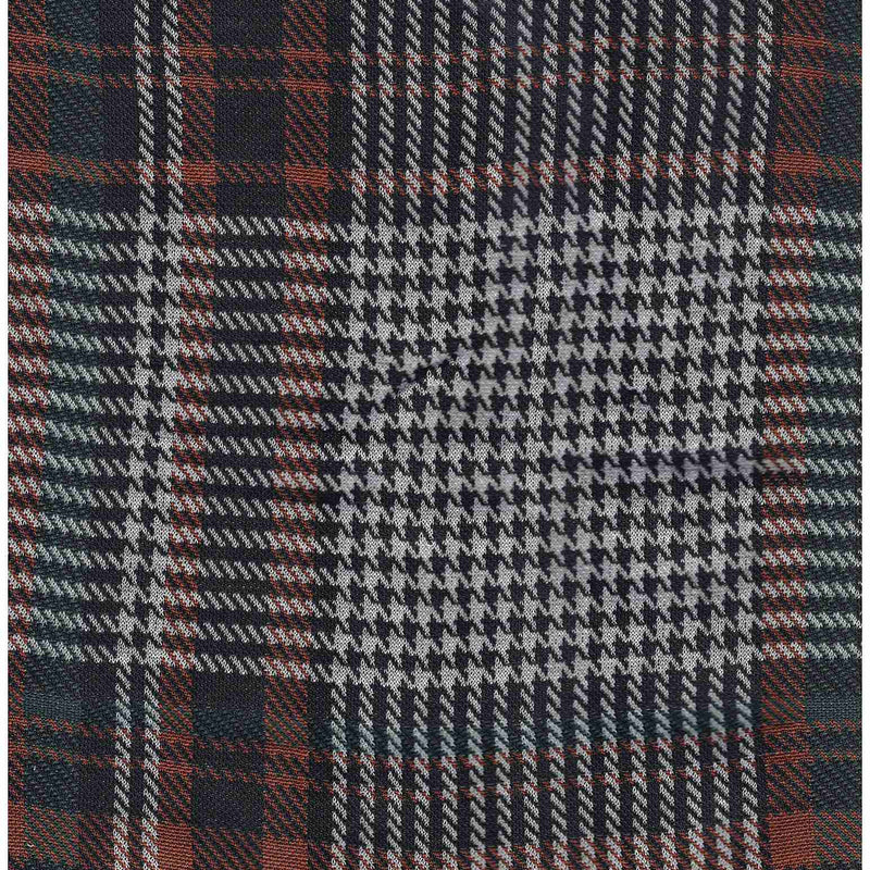 58/60" Double Knit Jacquard Plaid Fabric 90% Polyester 9% Rayon 1% Spandex 230 GSM 1 Yard