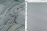 1 Yard Swiss Dot Chiffon Solid Woven Fabric Lightweight Sheer Drapery 57/58" Width
