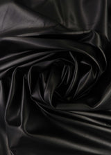 PU Pleather Stretch Knit Fabric