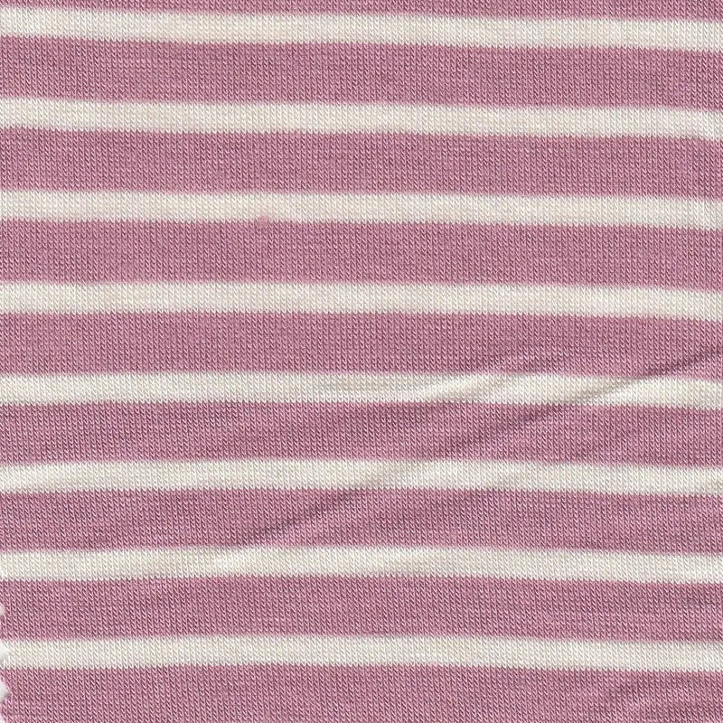1 Yard Rayon Spandex YD Jersey Stripe Fabric  Soft Stretch Lightweight 58/60" Wide