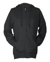Tultex Unisex Beach Full-Zip Hooded Long Sleeve T-Shirt