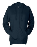Unisex Beach Full-Zip Hooded Long Sleeve T-Shirt