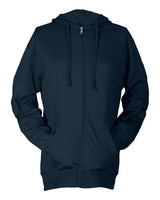 Tultex Unisex Beach Full-Zip Hooded Long Sleeve T-Shirt