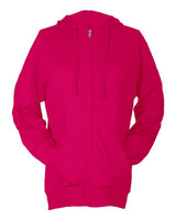 Tultex Unisex Beach Full-Zip Hooded Long Sleeve T-Shirt