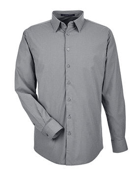 Devon & Jones® CrownLux Performance Men's Tonal Mini Check Woven Shirt