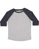 RADYAN® Toddler Baseball Fine Jersey Three-Quarter Sleeve T-Shirt