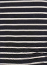 Stripe Stretch Knit Fabric Black/Ivory