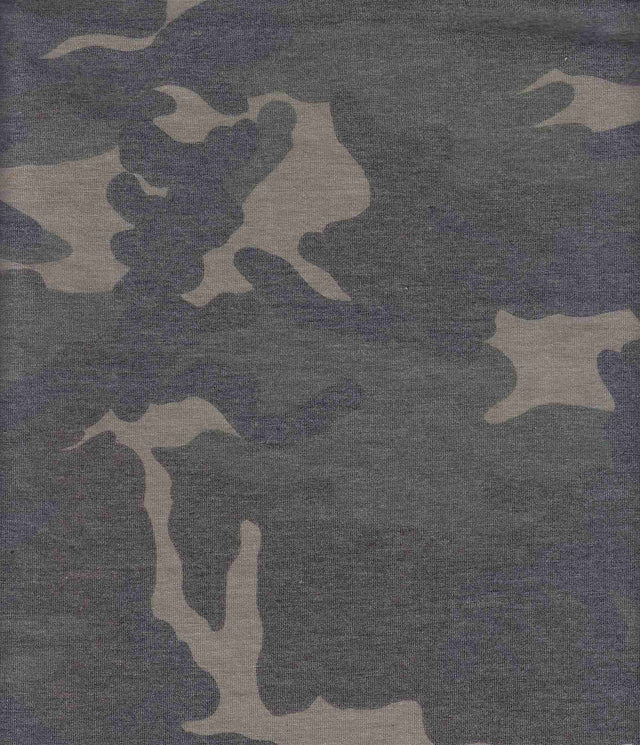 Camouflage Stretch Knit Fabric