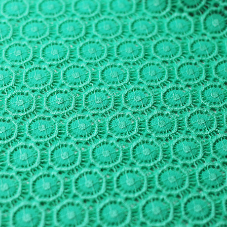 Victorian Stretch Lace Nylon Spandex Fabric - Multiple Colors, Polka Dot Lace, 58/60" Width, 170 GSM (1 Yard)