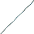 Aquamarine/Silver Metal & Czech Rhinestone
