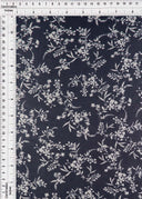 Floral Chiffon Navy Print Fabric