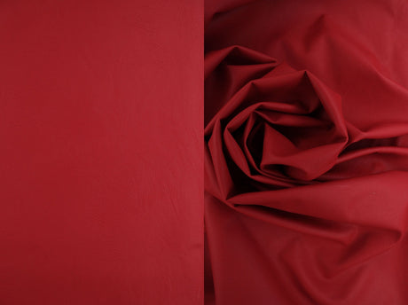 PU Pleather Solid Stretch Knit Fabric