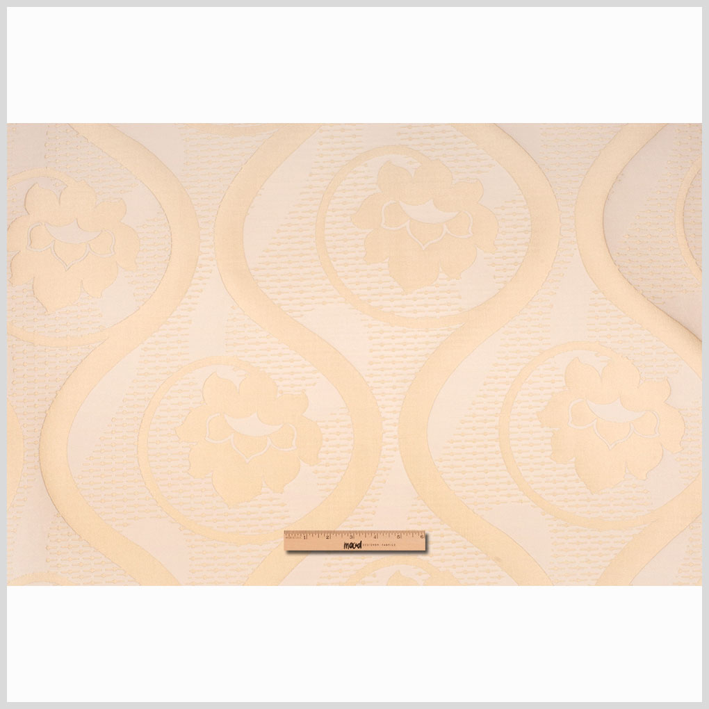 Cream Floral Poly