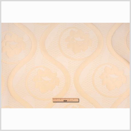 Cream Floral Poly