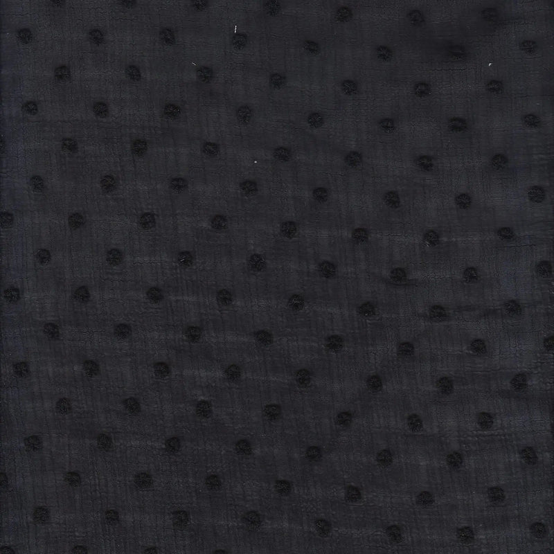 Waffle Swiss Dot Chiffon Fabric 100% Polyester 59/60'' Wide