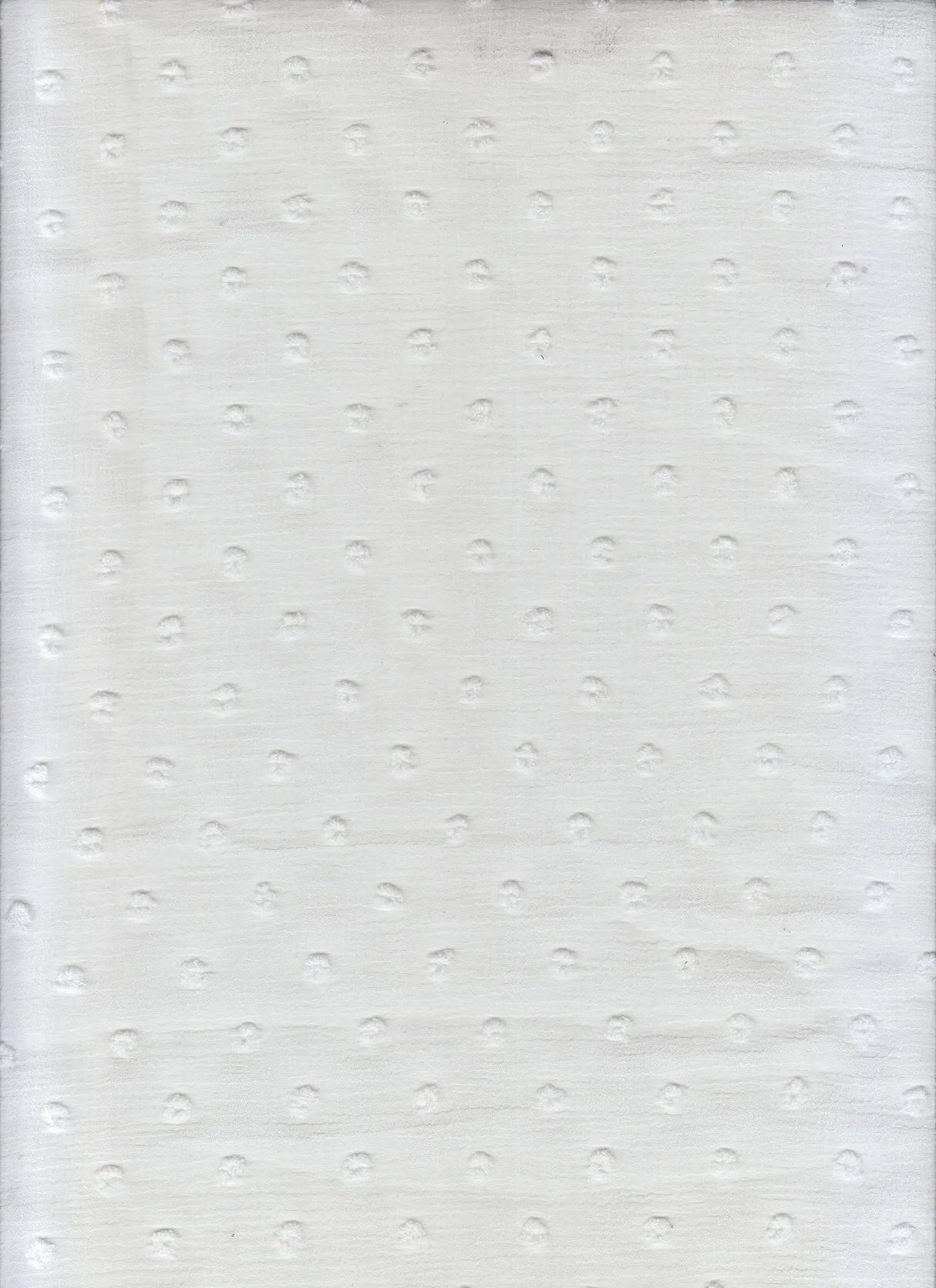 1 Yard Waffle Swiss Dot Chiffon Woven Fabric Textured Sheer Soft Drapery 59/60" Width