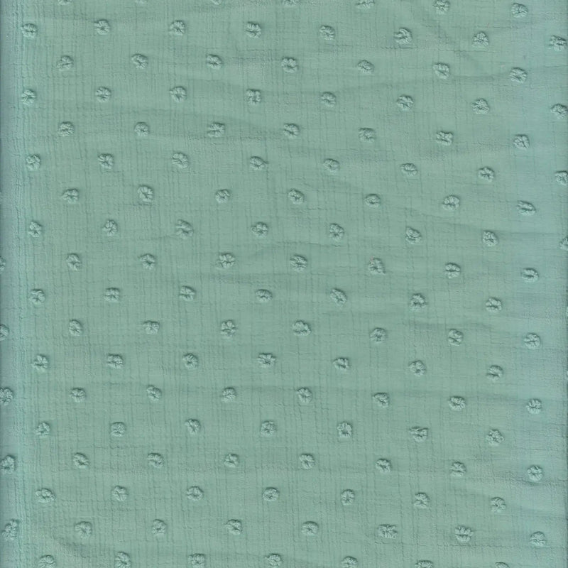 1 Yard Waffle Swiss Dot Chiffon Woven Fabric Textured Sheer Soft Drapery 59/60" Width