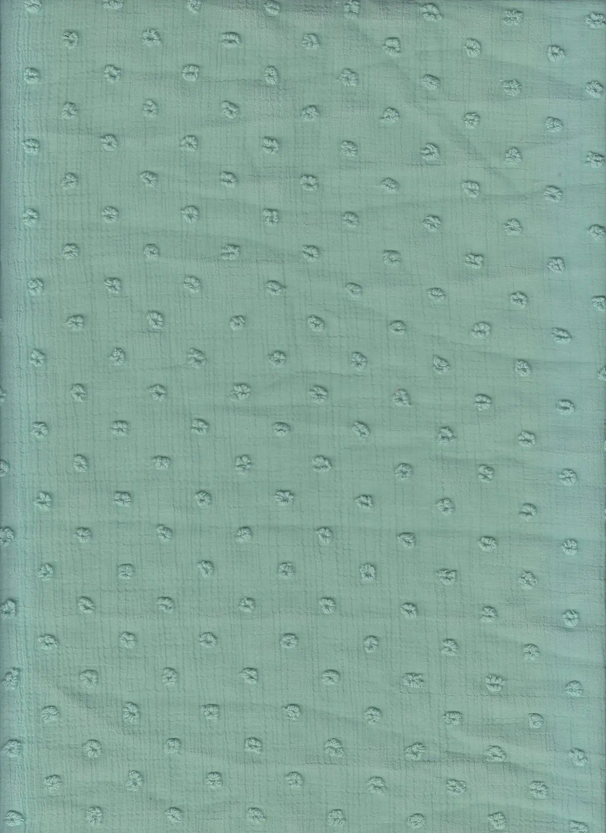 1 Yard Waffle Swiss Dot Chiffon Woven Fabric Textured Sheer Soft Drapery 59/60" Width
