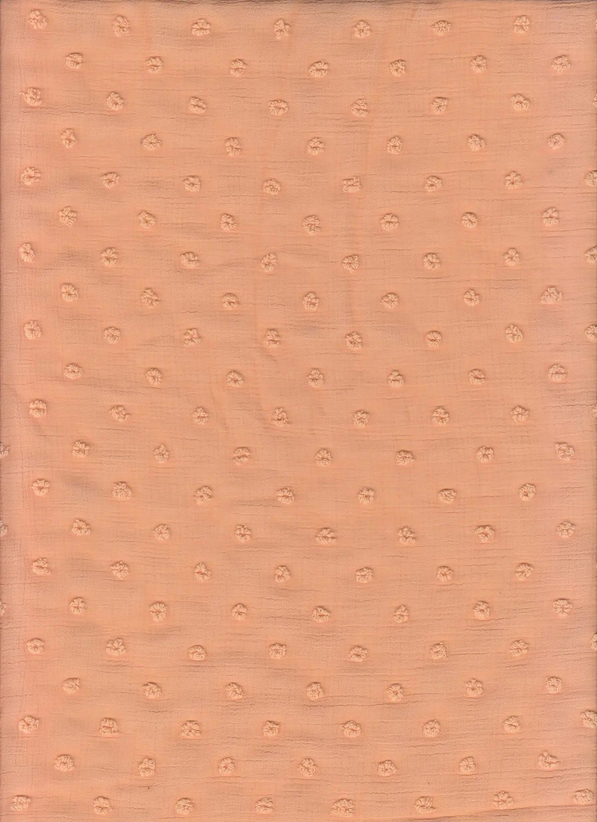 1 Yard Waffle Swiss Dot Chiffon Woven Fabric Textured Sheer Soft Drapery 59/60" Width