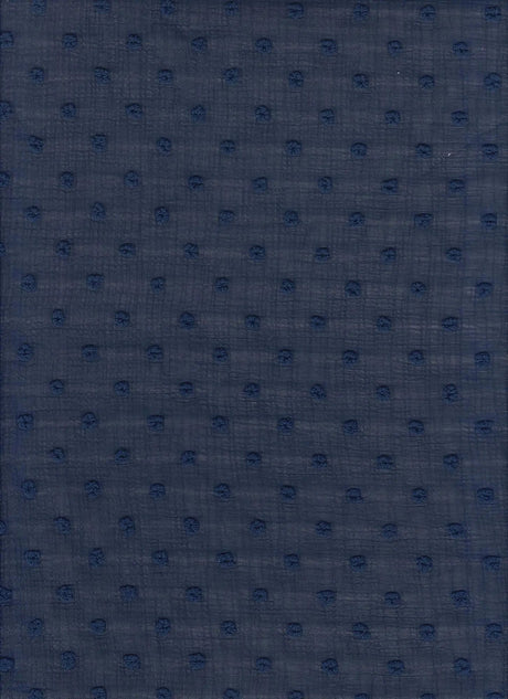 1 Yard Waffle Swiss Dot Chiffon Woven Fabric Textured Sheer Soft Drapery 59/60" Width
