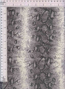 1 Yard Satin Snake Skin Print Fabric 100% Polyester, 57/58'' Wide