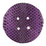 Royal Lilac Snakeskin Covered 4-Hole Button - 96L/61mm