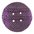 Royal Lilac Snakeskin Covered 4-Hole Button - 96L/61mm