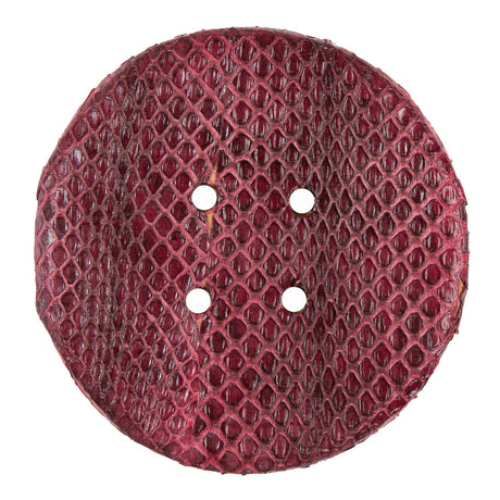 Formula One Snakeskin Covered 4-Hole Button - 96L/61mm