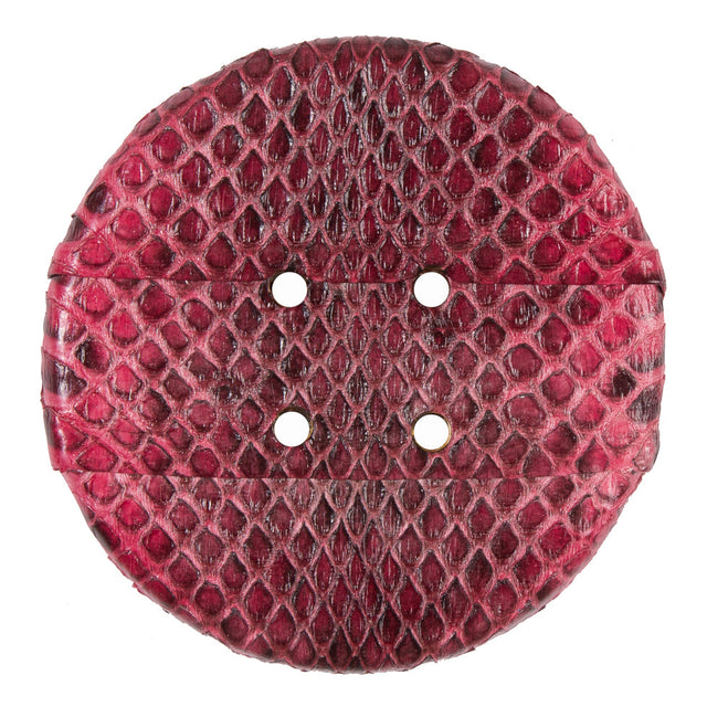 Formula One Snakeskin Covered 4-Hole Button - 96L/61mm