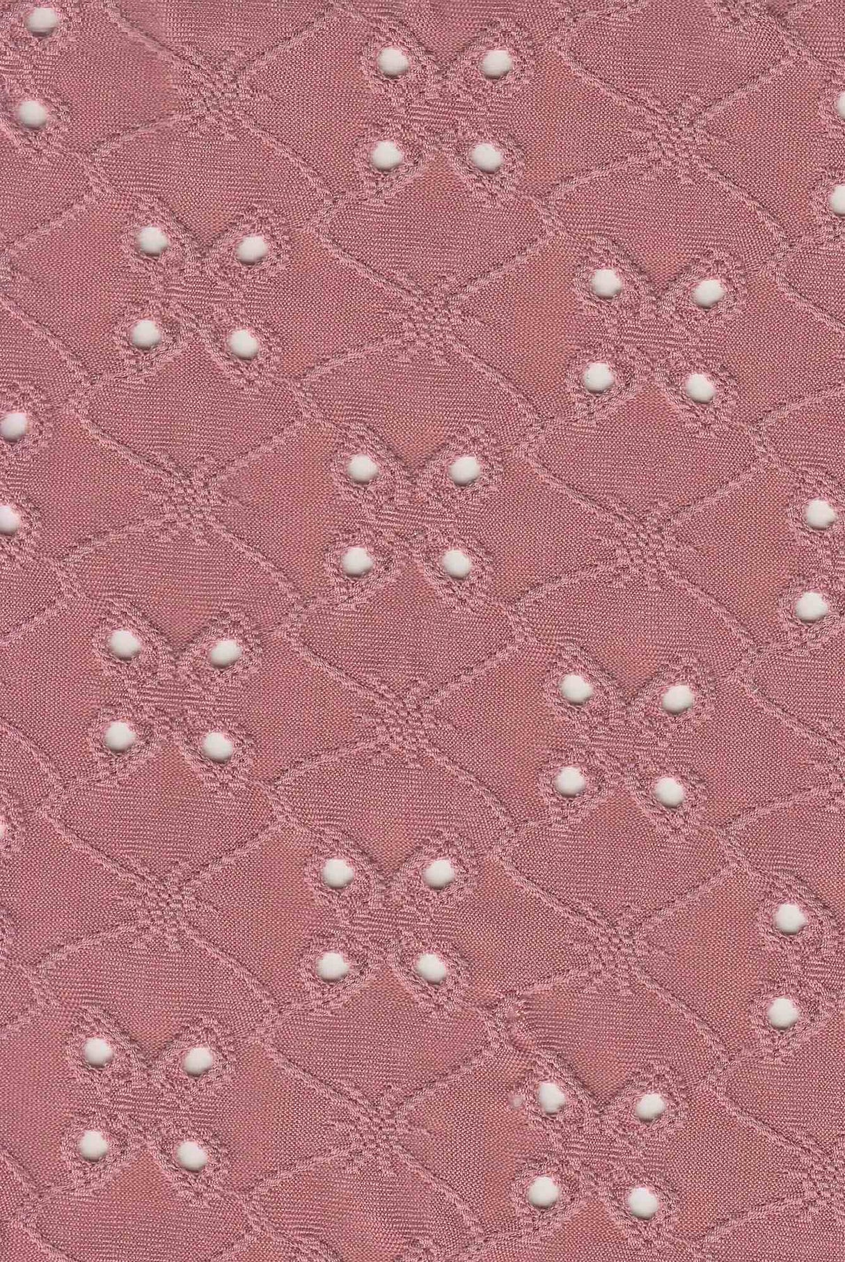 Lightweight DTY Knit Jacquard Eyelet Fabric Stretch Polyester Spandex 58/60 Inches Wide