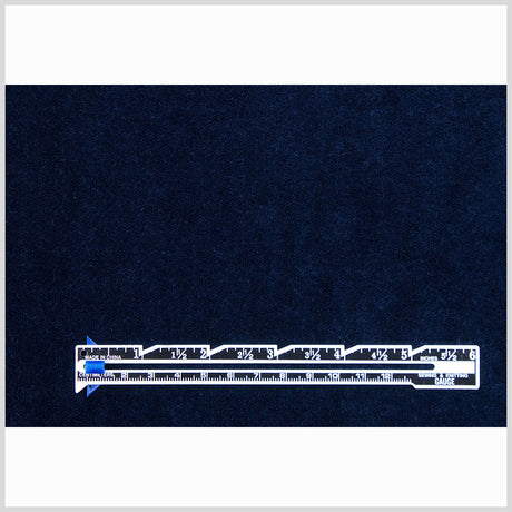 Navy Solid Cotton Velvet