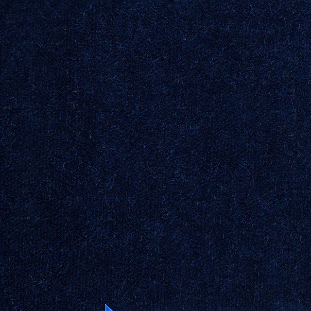 Navy Solid Cotton Velvet