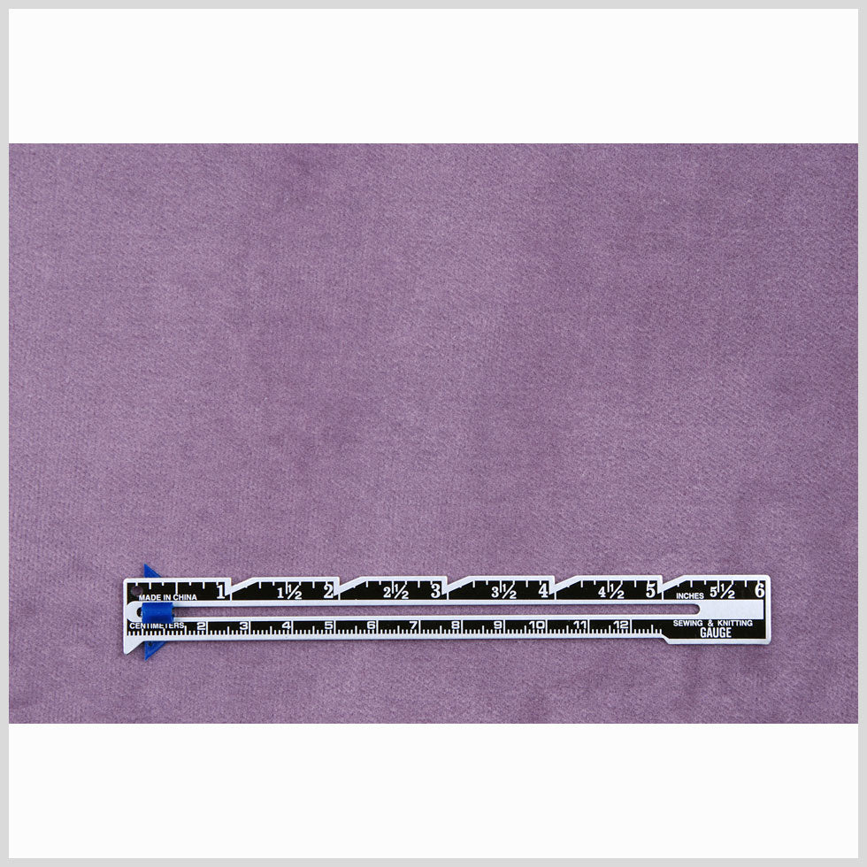 Lilac Solid Cotton Velvet