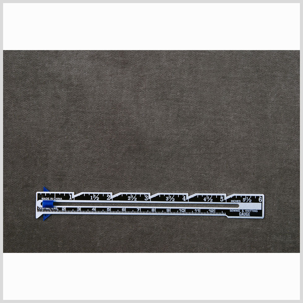 Smoke Solid Cotton Velvet
