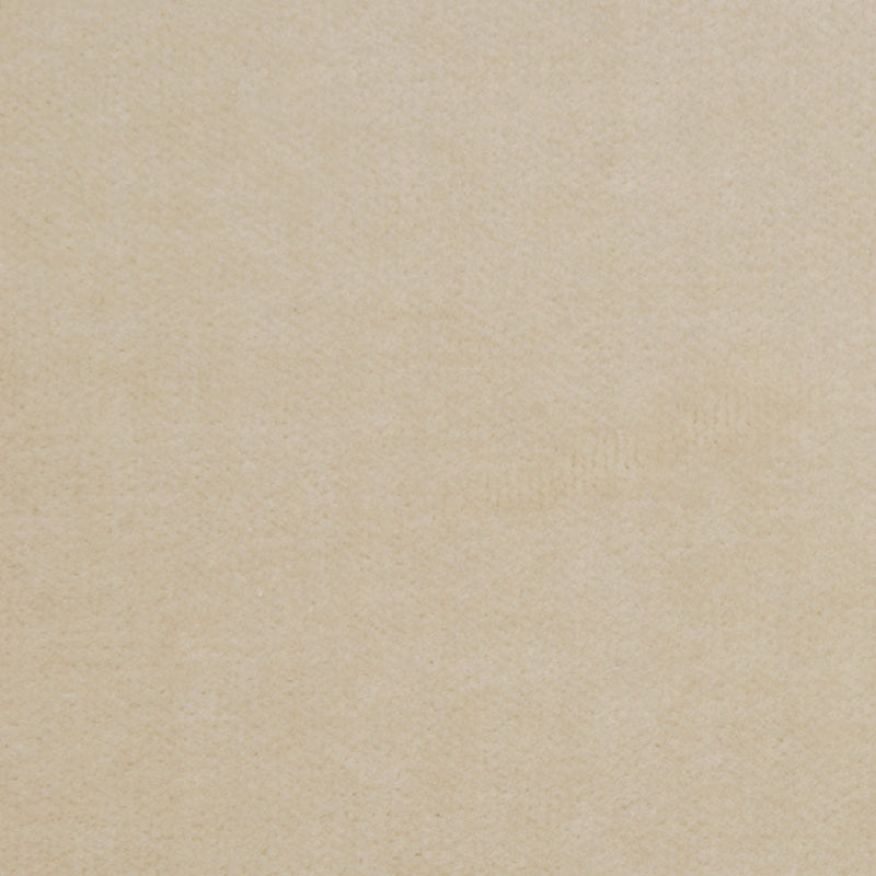 Beige Solid Cotton Velvet