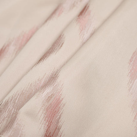 Reversible Pink/Pearl Geometric Polyester Satin