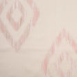 Reversible Pink/Pearl Geometric Polyester Satin