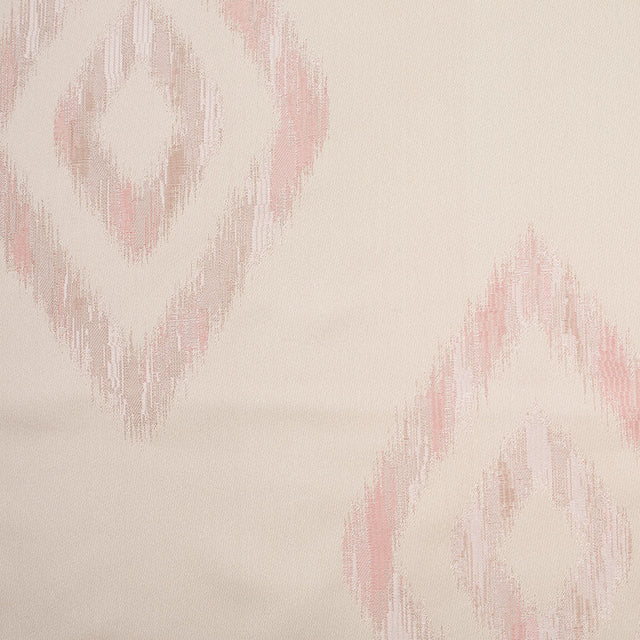 Reversible Pink/Pearl Geometric Polyester Satin
