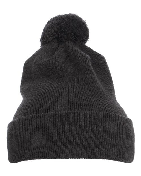 YP Classics Pom-Pom Cuffed Knit Beanie