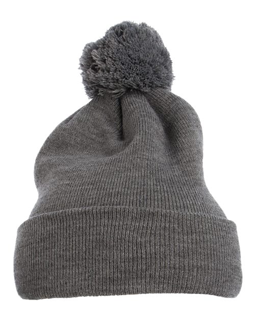 YP Classics Pom-Pom Cuffed Knit Beanie