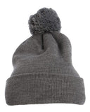 YP Classics Pom-Pom Cuffed Knit Beanie