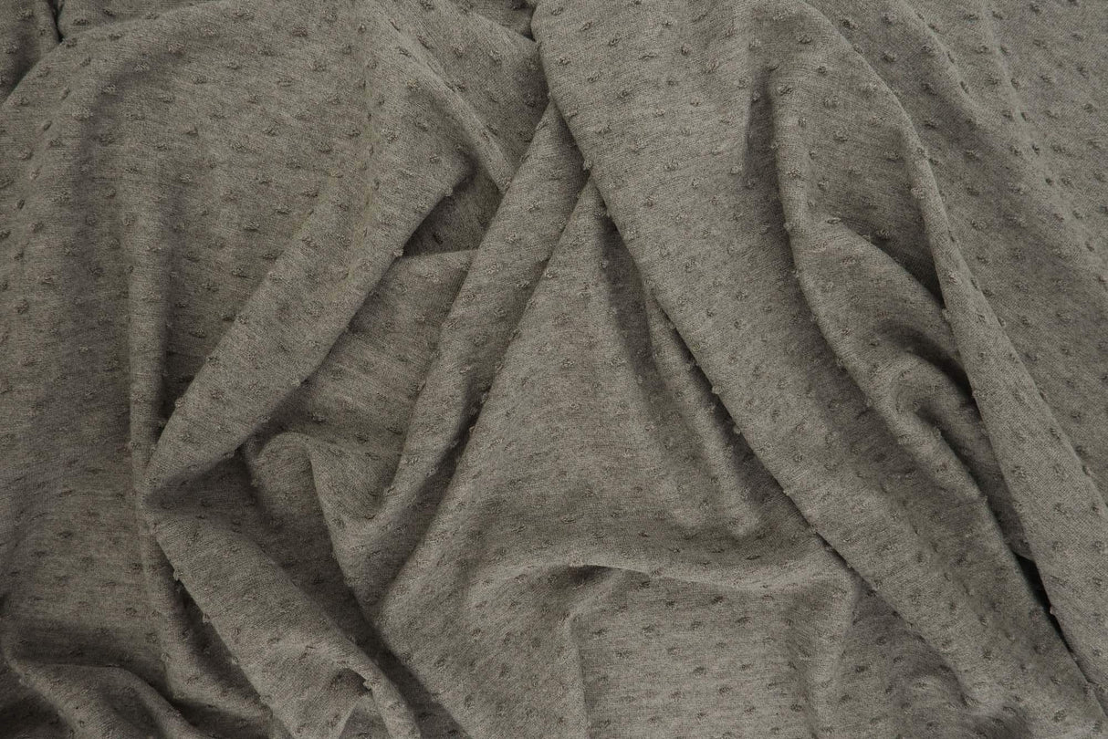 Knit Jacquard Swiss Dot Fabric 1 Yard Stretch Textured Lightweight 58/60" Wide