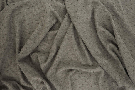 Knit Jacquard Swiss Dot Fabric 1 Yard Stretch Textured Lightweight 58/60" Wide