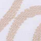Ivory & Beige Embroidery Retro-Chic Sheer Poly