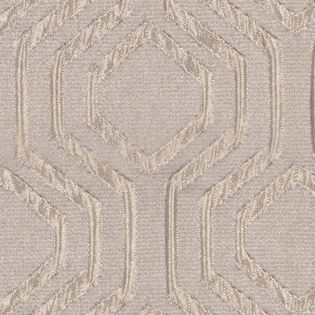 Ivory Geometric Brocade
