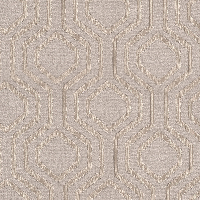 Ivory Geometric Brocade