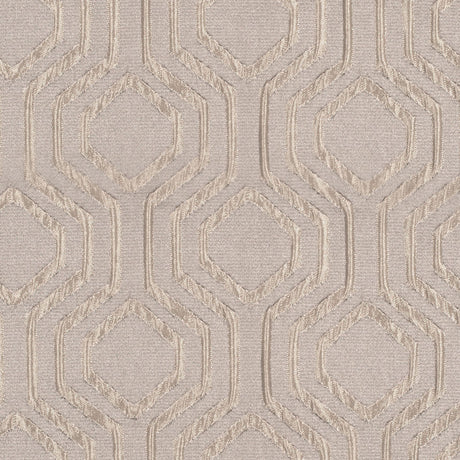 Ivory Geometric Brocade