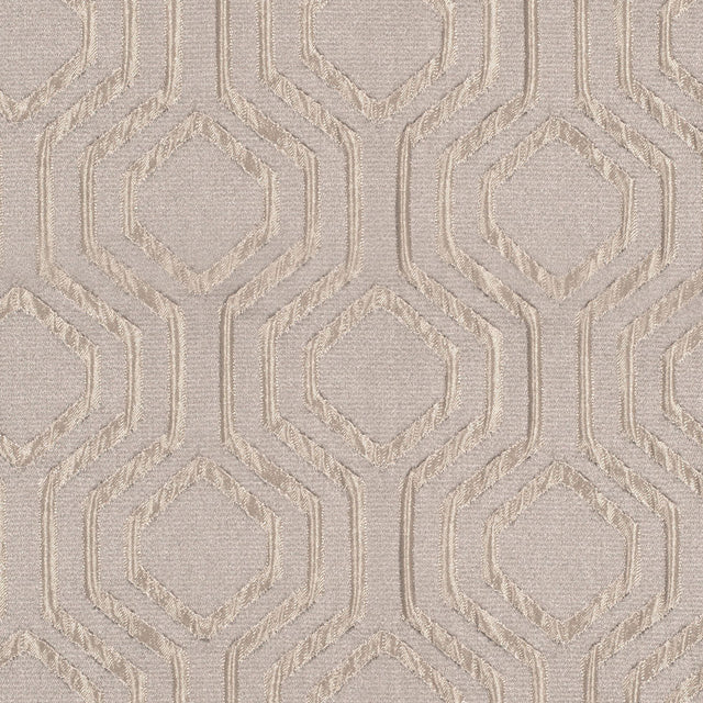 Ivory Geometric Brocade