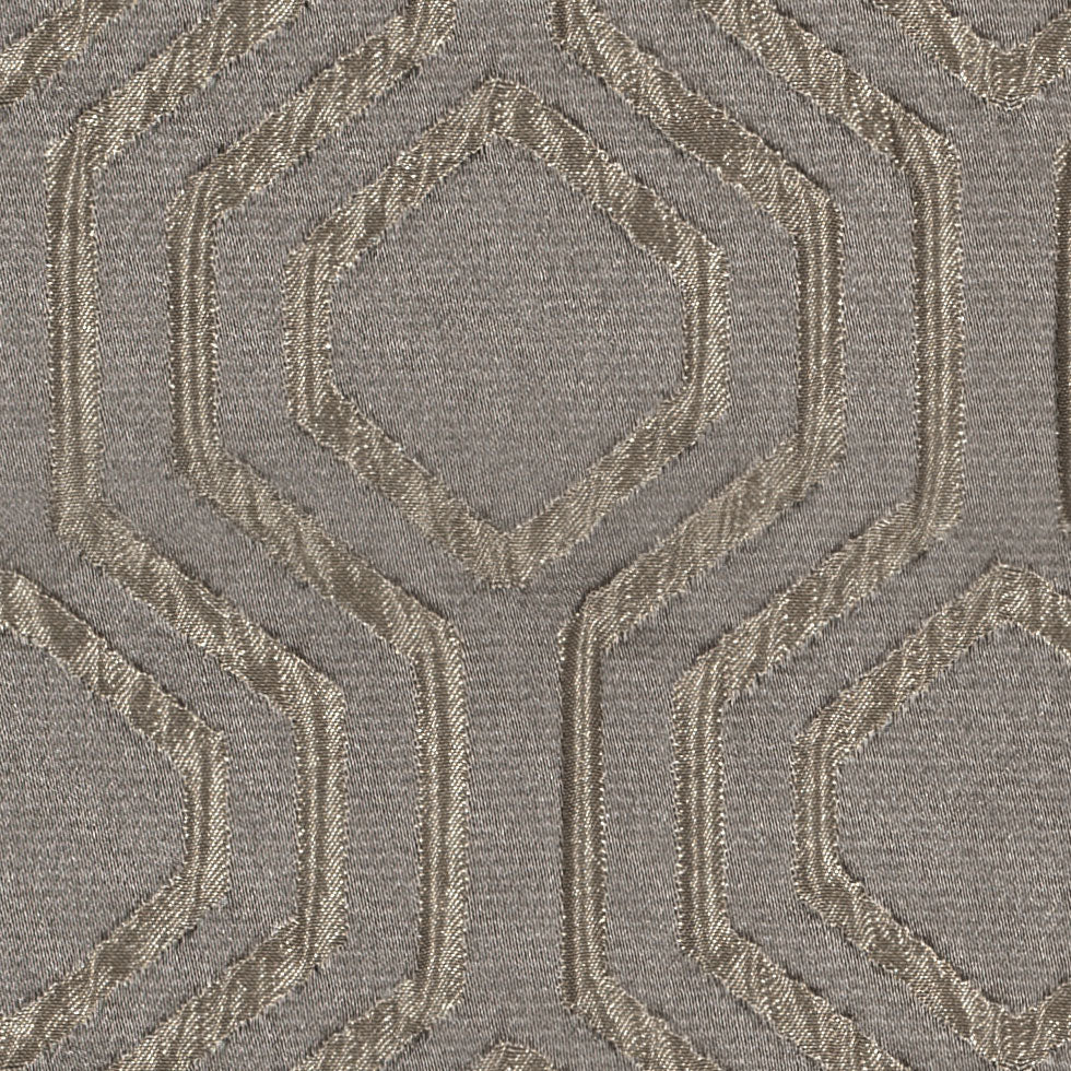 Gunmetal Geometric Brocade