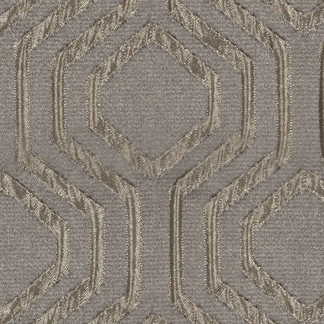 Gunmetal Geometric Brocade